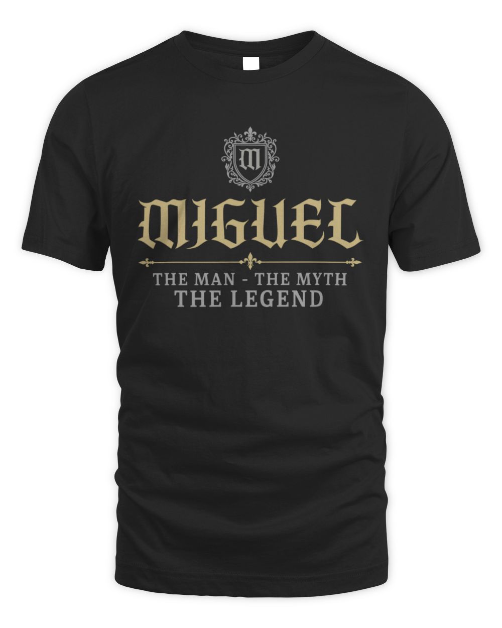The Man The Myth The Legend Western Shirt MIGUEL M1-78 / Unisex Standard T-Shirt / black