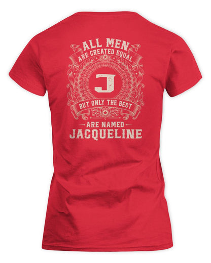 All Men Are Created Equal Cool Logo Shirt JACQUELINE M1-60 / Women's Standard T-Shirt / red