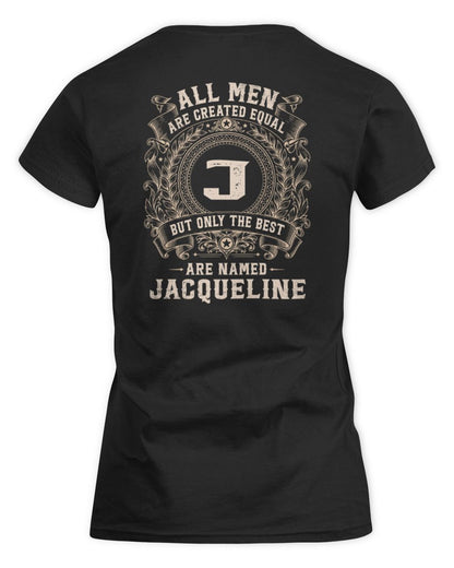 All Men Are Created Equal Cool Logo Shirt JACQUELINE M1-60 / Women's Standard T-Shirt / black
