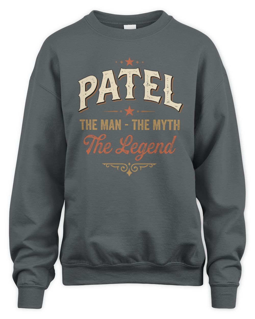 I'm Name I'm Not Rude I Just Have The Balls Funny T-Shirt PATEL M1-77 / Unisex Sweatshirt / charcoal