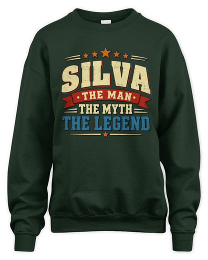The Man The Myth The Legend Ribbon Vintage T-Shirt SILVA M1-56 / Unisex Sweatshirt / forest green