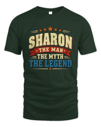 The Man The Myth The Legend Ribbon Vintage T-Shirt SHARON M1-56 / Unisex Standard T-Shirt / forest green