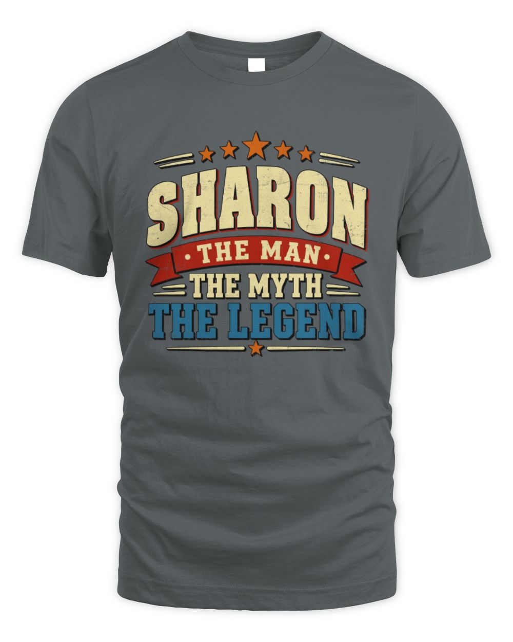 The Man The Myth The Legend Ribbon Vintage T-Shirt SHARON M1-56 / Unisex Standard T-Shirt / charcoal