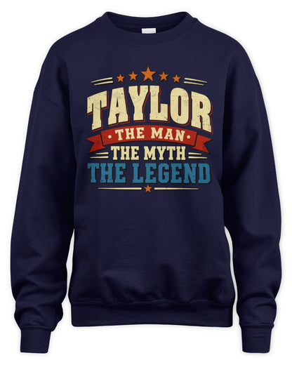 The Man The Myth The Legend Ribbon Vintage T-Shirt TAYLOR M1-56 / Unisex Sweatshirt / navy