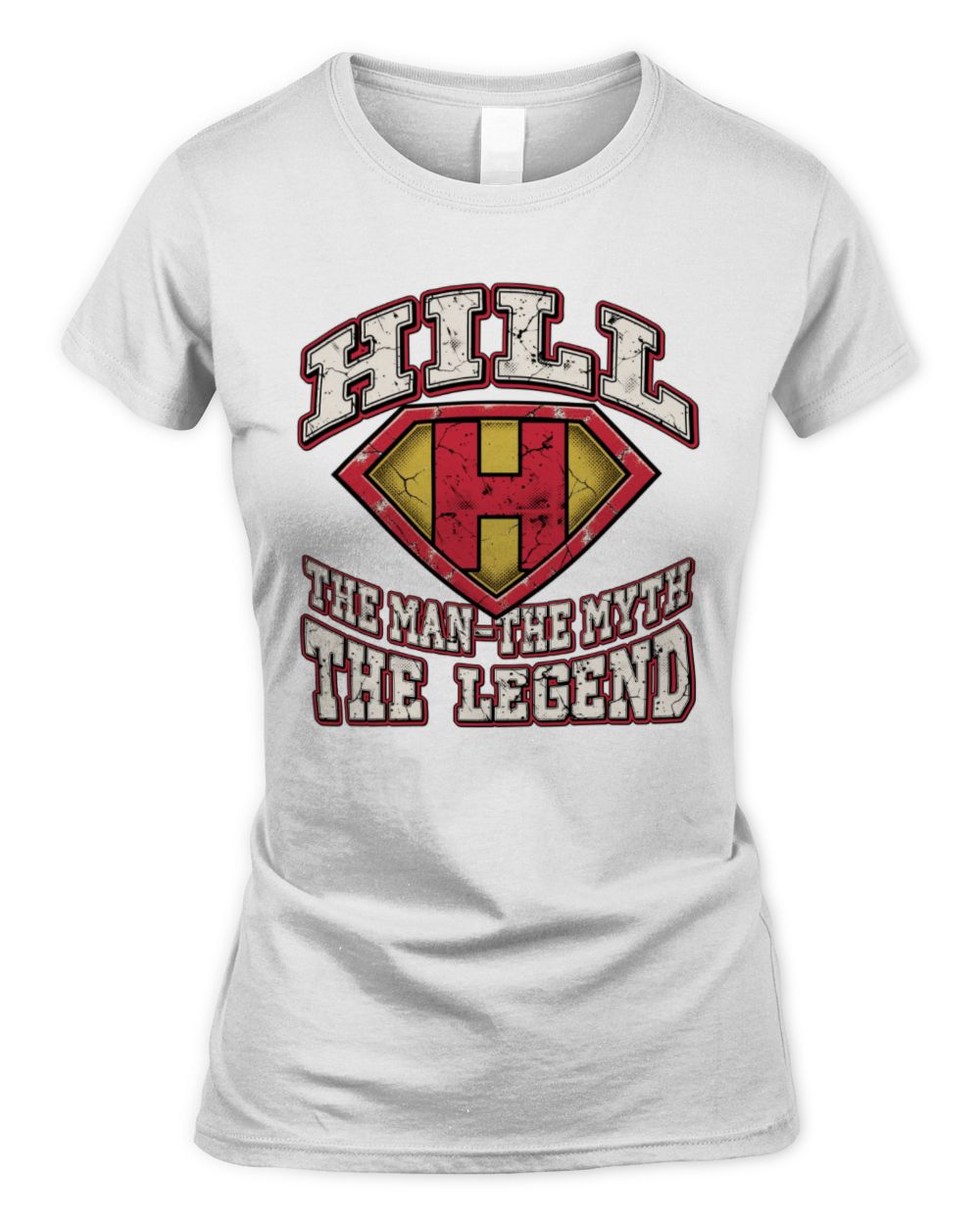 The Man The Myth The Legend Superman Graphic T-Shirt HILL M1-74 / Women's Standard T-Shirt / white