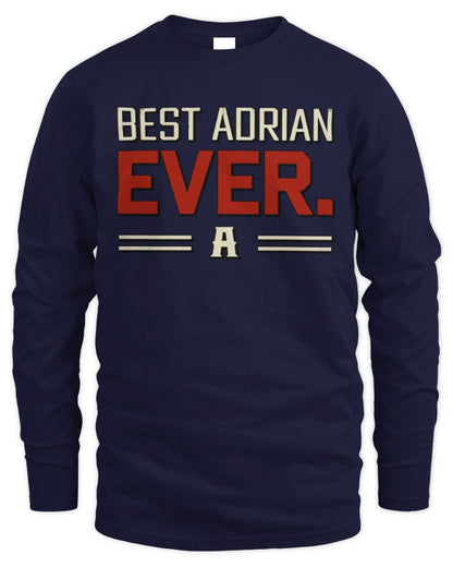 Best Your Name Ever Cool Shirt ADRIAN M1-58 / Men's Long Sleeved T-Shirt / navy