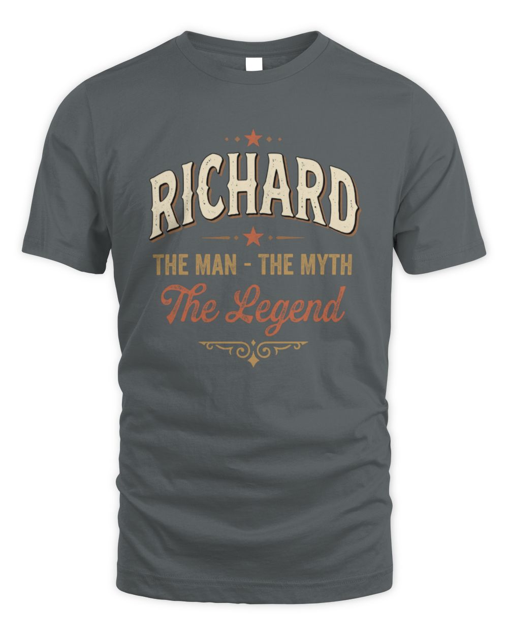 I'm Name I'm Not Rude I Just Have The Balls Funny T-Shirt RICHARD M1-77 / Unisex Standard T-Shirt / charcoal