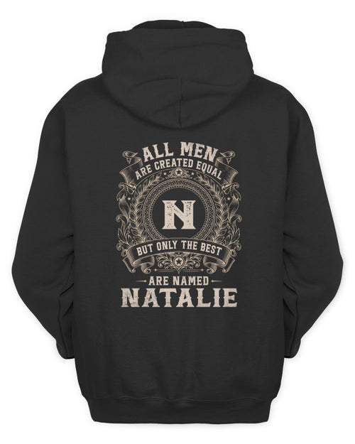 All Men Are Created Equal Cool Logo Shirt NATALIE M1-60 / Unisex Hoodie / black