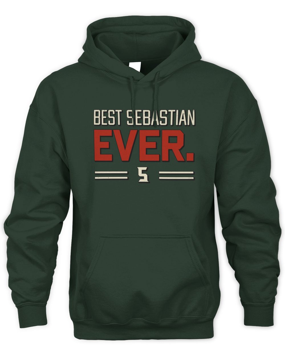 Best Your Name Ever Cool Shirt SEBASTIAN M1-58 / Unisex Hoodie / forest green