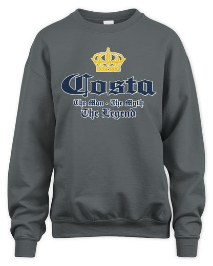 The Man The Myth The Legend Corona Beer T-Shirt COSTA M1-S83 / Unisex Sweatshirt / charcoal