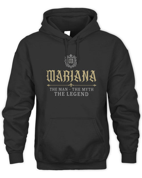The Man The Myth The Legend Western Shirt MARIANA M1-78 / Unisex Hoodie / black