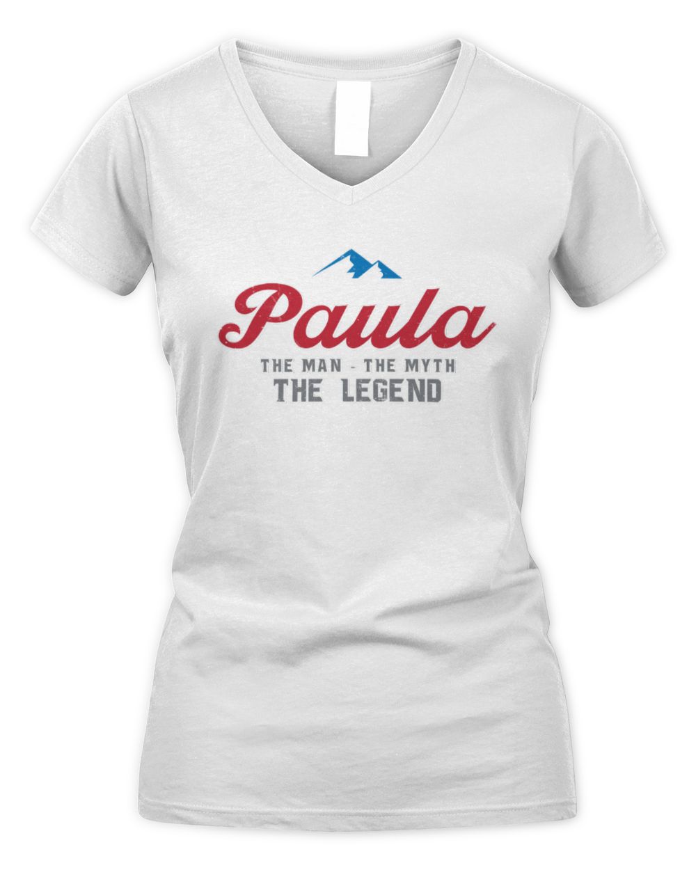The Man The Myth The Legend Coors Light Beer T-Shirt PAULA M1-S84 / Women's V-Neck T-Shirt / white