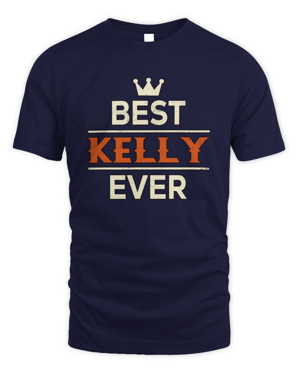 Best Your Name With Crown Shirt KELLY M1-59 / Unisex Standard T-Shirt / navy