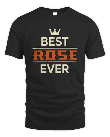 Best Your Name With Crown Shirt ROSE M1-59 / Unisex Standard T-Shirt / black