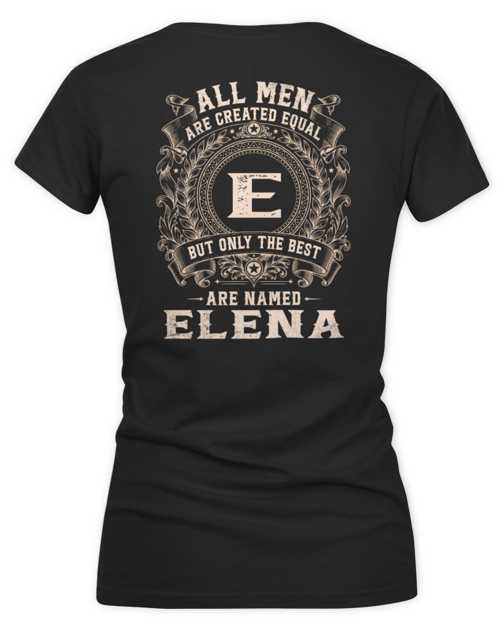 All Men Are Created Equal Cool Logo Shirt ELENA M1-60 / Women's V-Neck T-Shirt / black