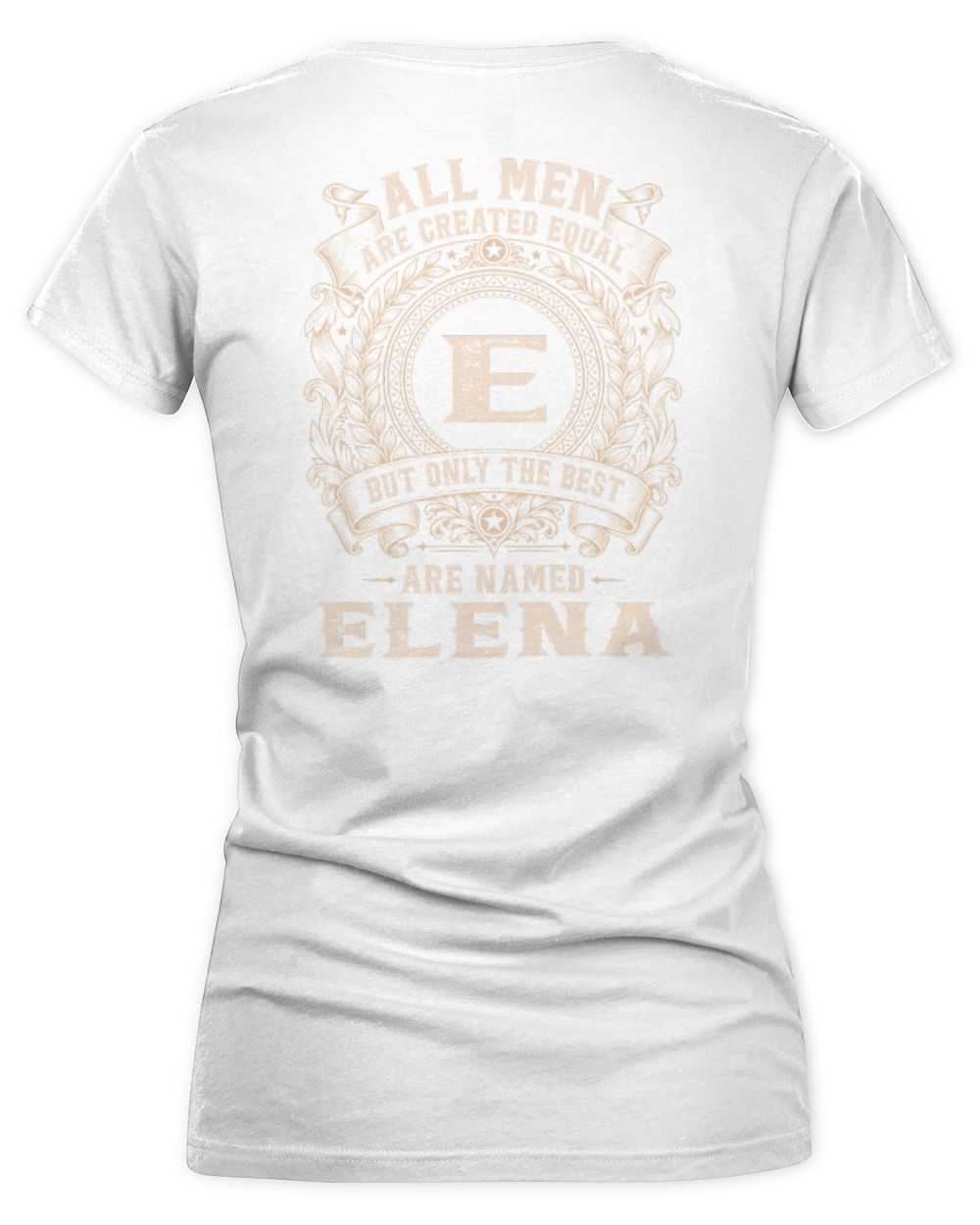All Men Are Created Equal Cool Logo Shirt ELENA M1-60 / Women's V-Neck T-Shirt / white
