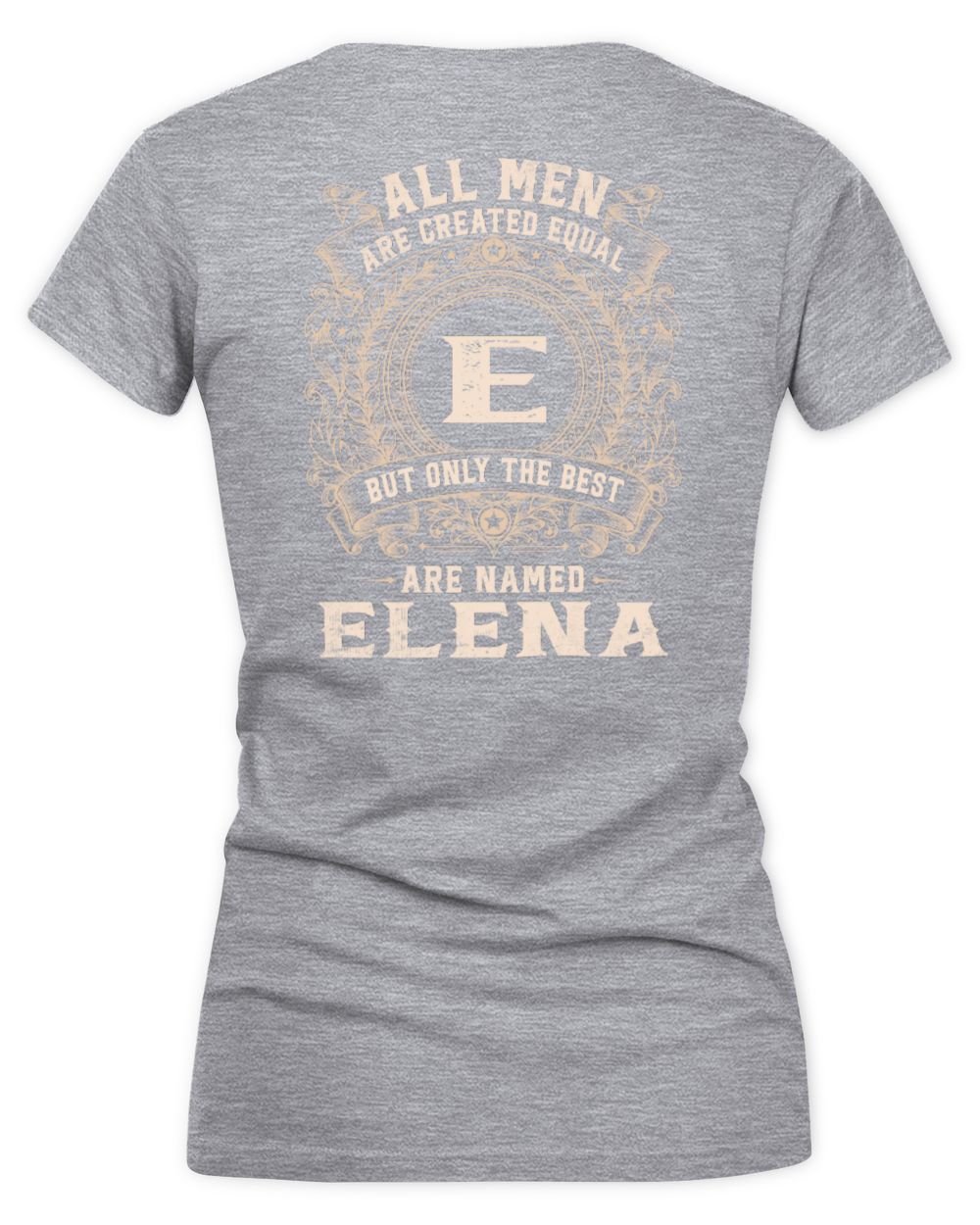 All Men Are Created Equal Cool Logo Shirt ELENA M1-60 / Women's V-Neck T-Shirt / sport grey