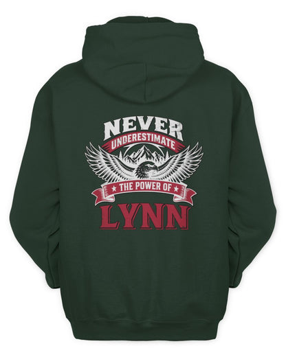 Never Underestimate Your Name Eagle Mountain Shirt LYNN M1-61 / Unisex Hoodie / forest green