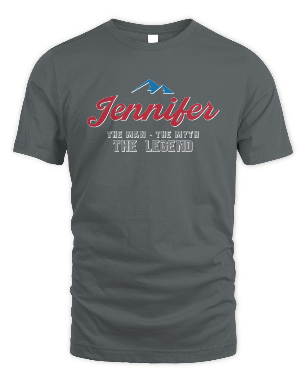 The Man The Myth The Legend Coors Light Beer T-Shirt JENNIFER M1-S84 / Unisex Standard T-Shirt / charcoal