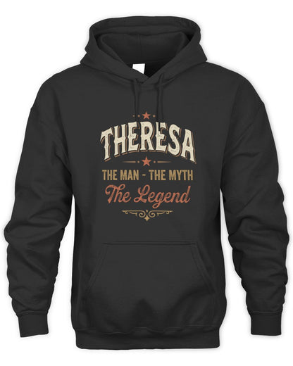 I'm Name I'm Not Rude I Just Have The Balls Funny T-Shirt THERESA M1-77 / Unisex Hoodie / black