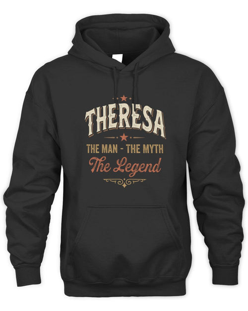 I'm Name I'm Not Rude I Just Have The Balls Funny T-Shirt THERESA M1-77 / Unisex Hoodie / black