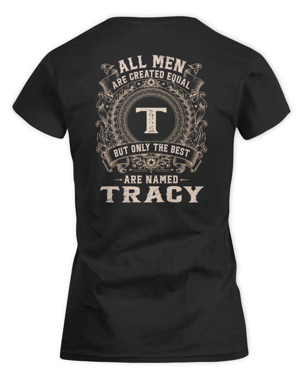 All Men Are Created Equal Cool Logo Shirt TRACY M1-60 / Women's Standard T-Shirt / black