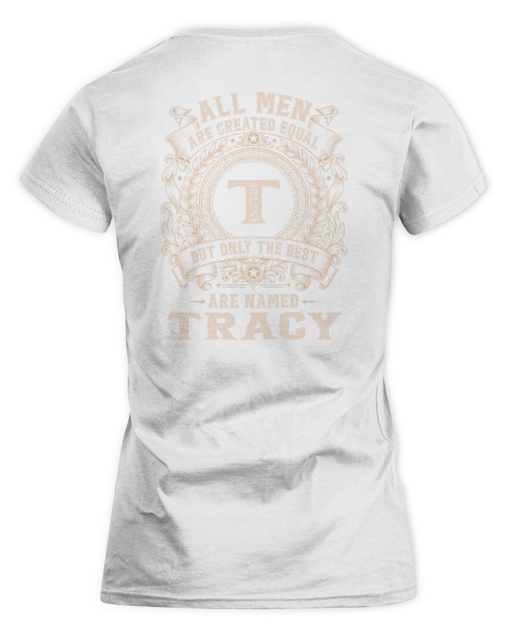 All Men Are Created Equal Cool Logo Shirt TRACY M1-60 / Women's Standard T-Shirt / white