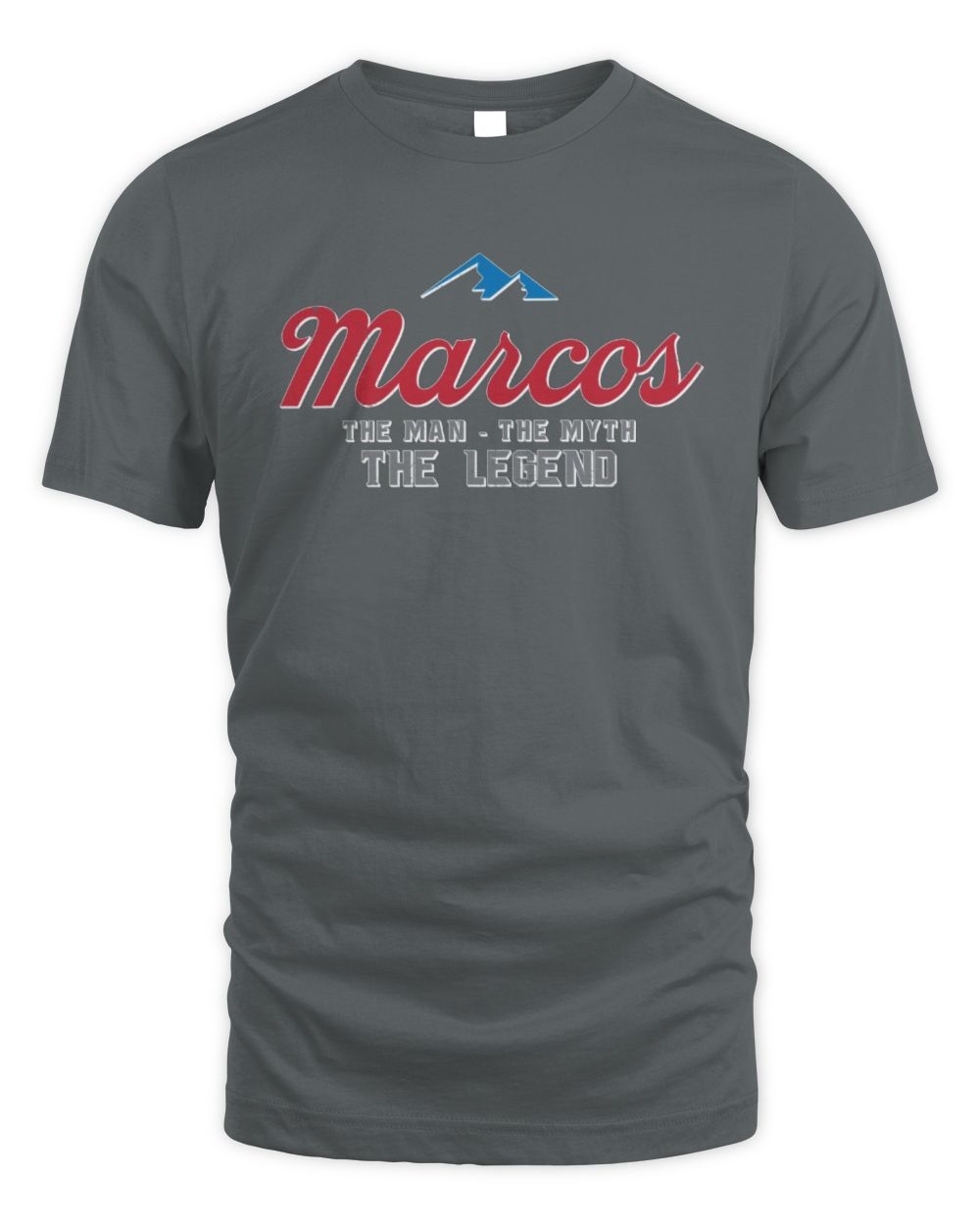 The Man The Myth The Legend Coors Light Beer T-Shirt MARCOS M1-S84 / Unisex Standard T-Shirt / charcoal