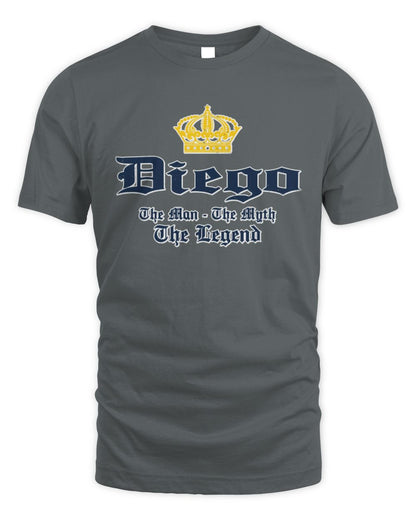 The Man The Myth The Legend Corona Beer T-Shirt DIEGO M1-S83 / Unisex Standard T-Shirt / charcoal