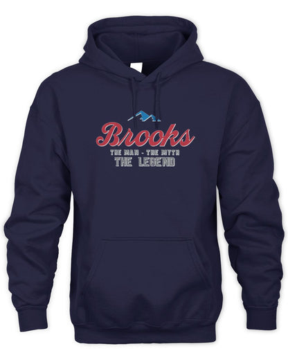 The Man The Myth The Legend Coors Light Beer T-Shirt BROOKS M1-S84 / Unisex Hoodie / navy
