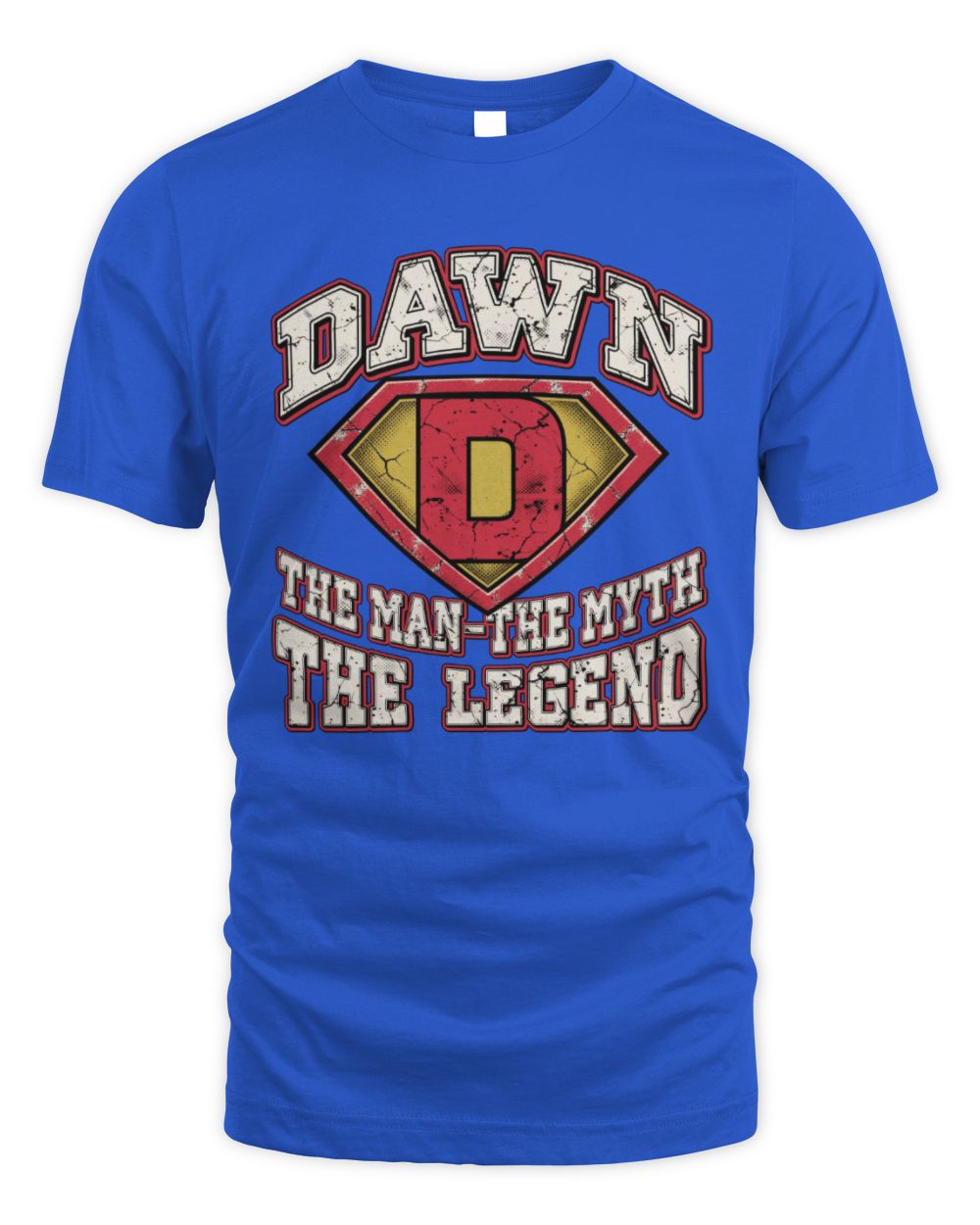 The Man The Myth The Legend Superman Graphic T-Shirt DAWN M1-74 / Unisex Standard T-Shirt / royal