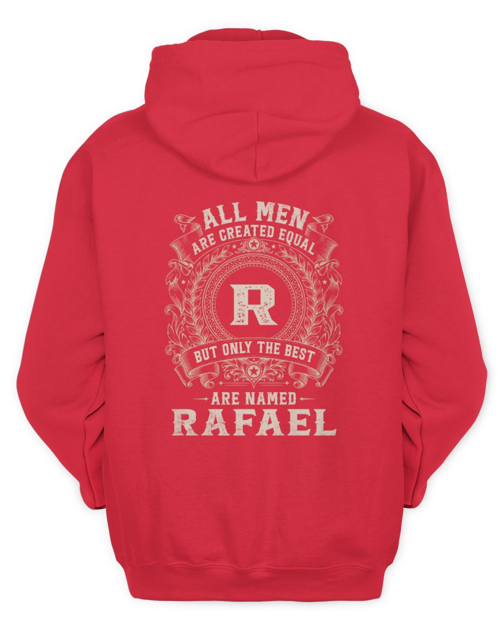 All Men Are Created Equal Cool Logo Shirt RAFAEL M1-60 / Unisex Hoodie / red