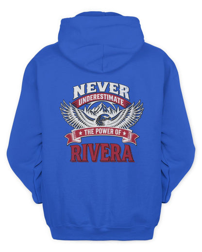 Never Underestimate Your Name Eagle Mountain Shirt RIVERA M1-61 / Unisex Hoodie / royal