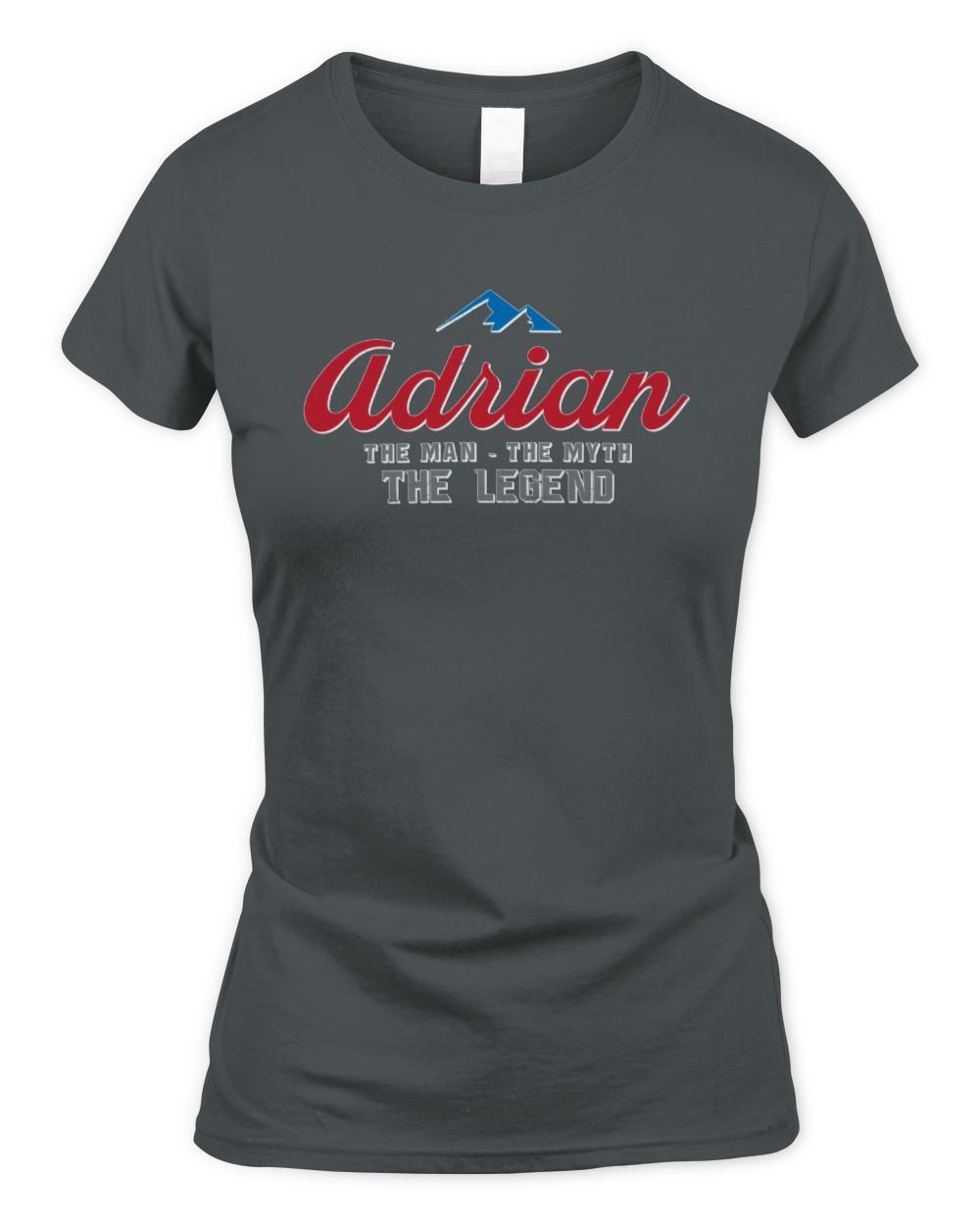 The Man The Myth The Legend Coors Light Beer T-Shirt ADRIAN M1-S84 / Women's Standard T-Shirt / charcoal