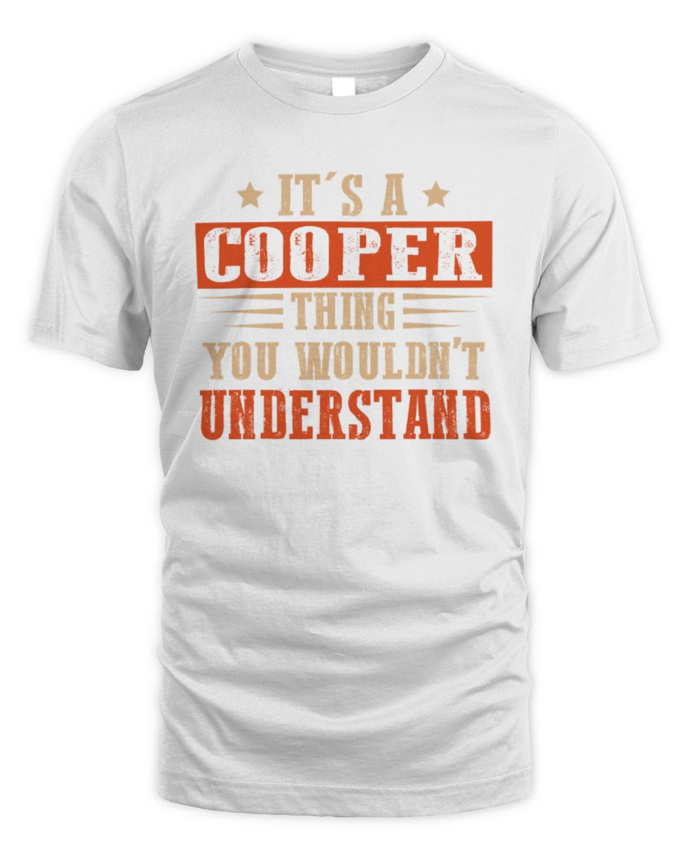 It's a Name Thing Personalized Funny Shirt COOPER M1-51 / Unisex Standard T-Shirt / white