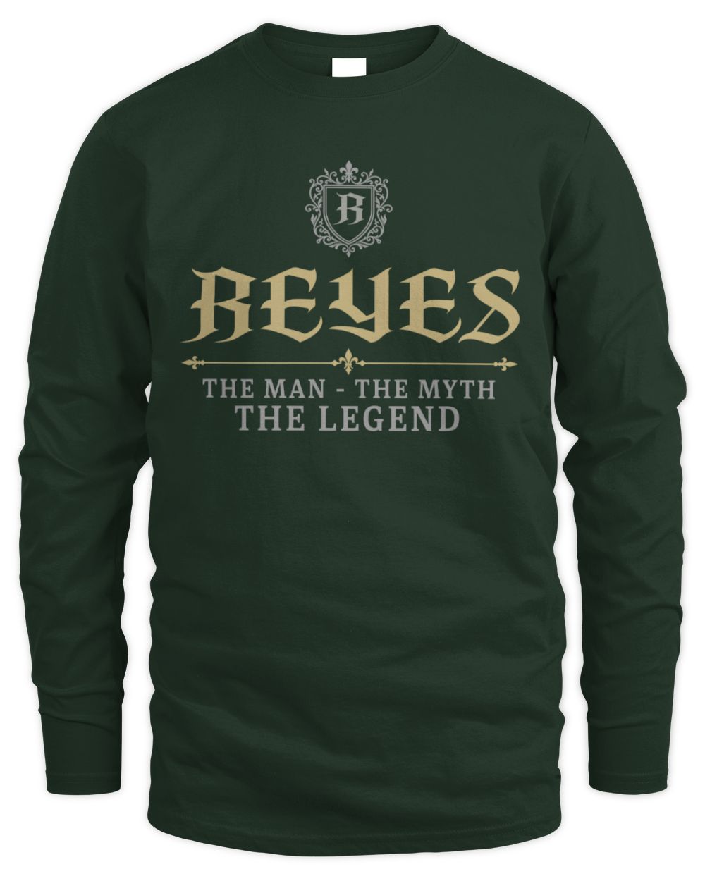 The Man The Myth The Legend Western Shirt REYES M1-78 / Men's Long Sleeved T-Shirt / forest green