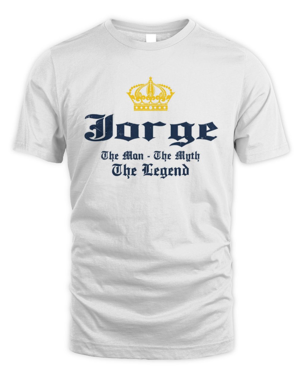 The Man The Myth The Legend Corona Beer T-Shirt JORGE M1-S83 / Unisex Standard T-Shirt / white