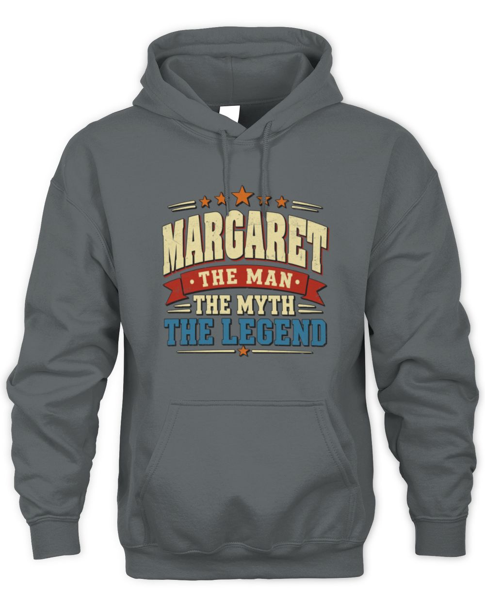 The Man The Myth The Legend Ribbon Vintage T-Shirt MARGARET M1-56 / Unisex Hoodie / charcoal