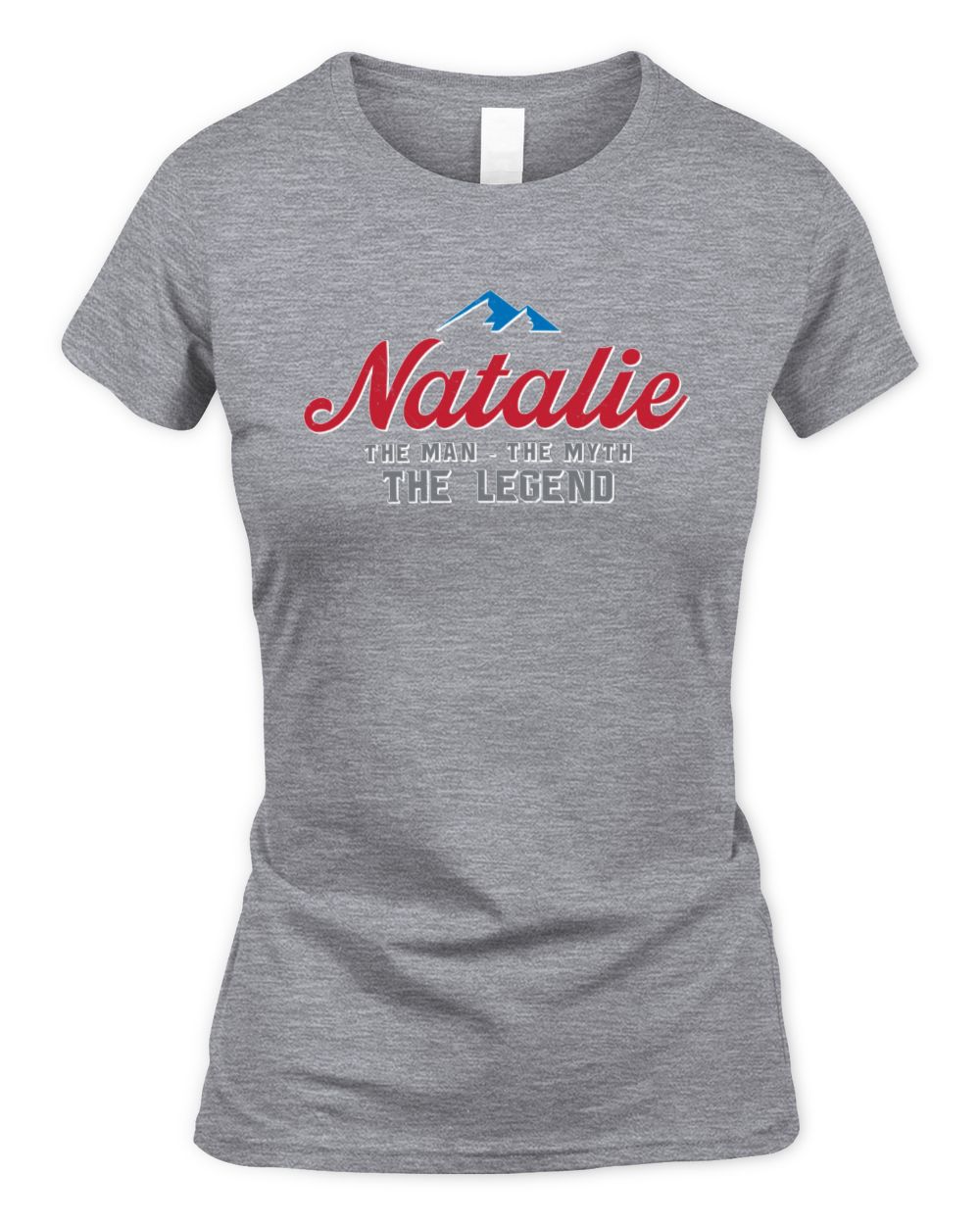 The Man The Myth The Legend Coors Light Beer T-Shirt NATALIE M1-S84 / Women's Standard T-Shirt / sport grey