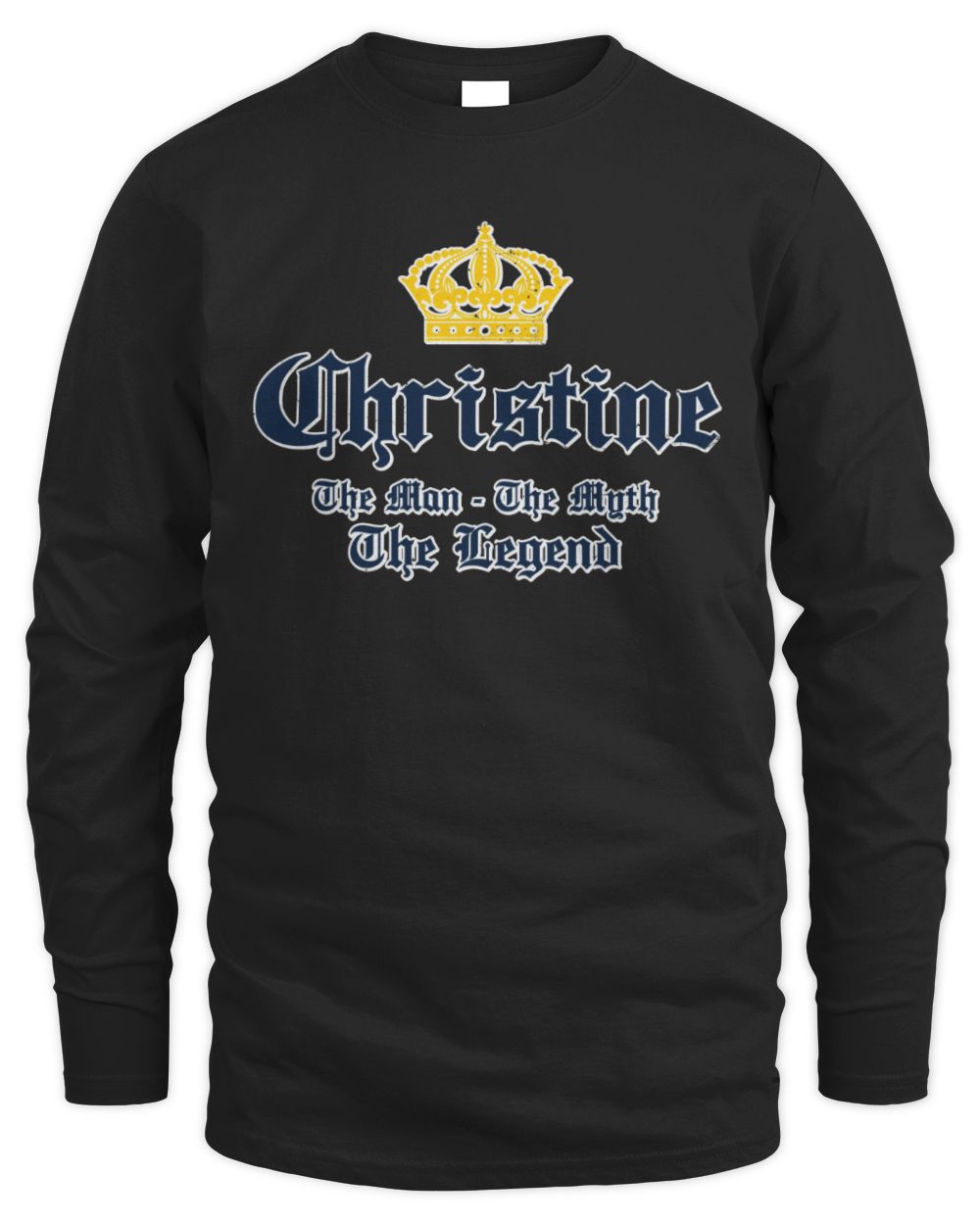 The Man The Myth The Legend Corona Beer T-Shirt CHRISTINE M1-S83 / Men's Long Sleeved T-Shirt / black