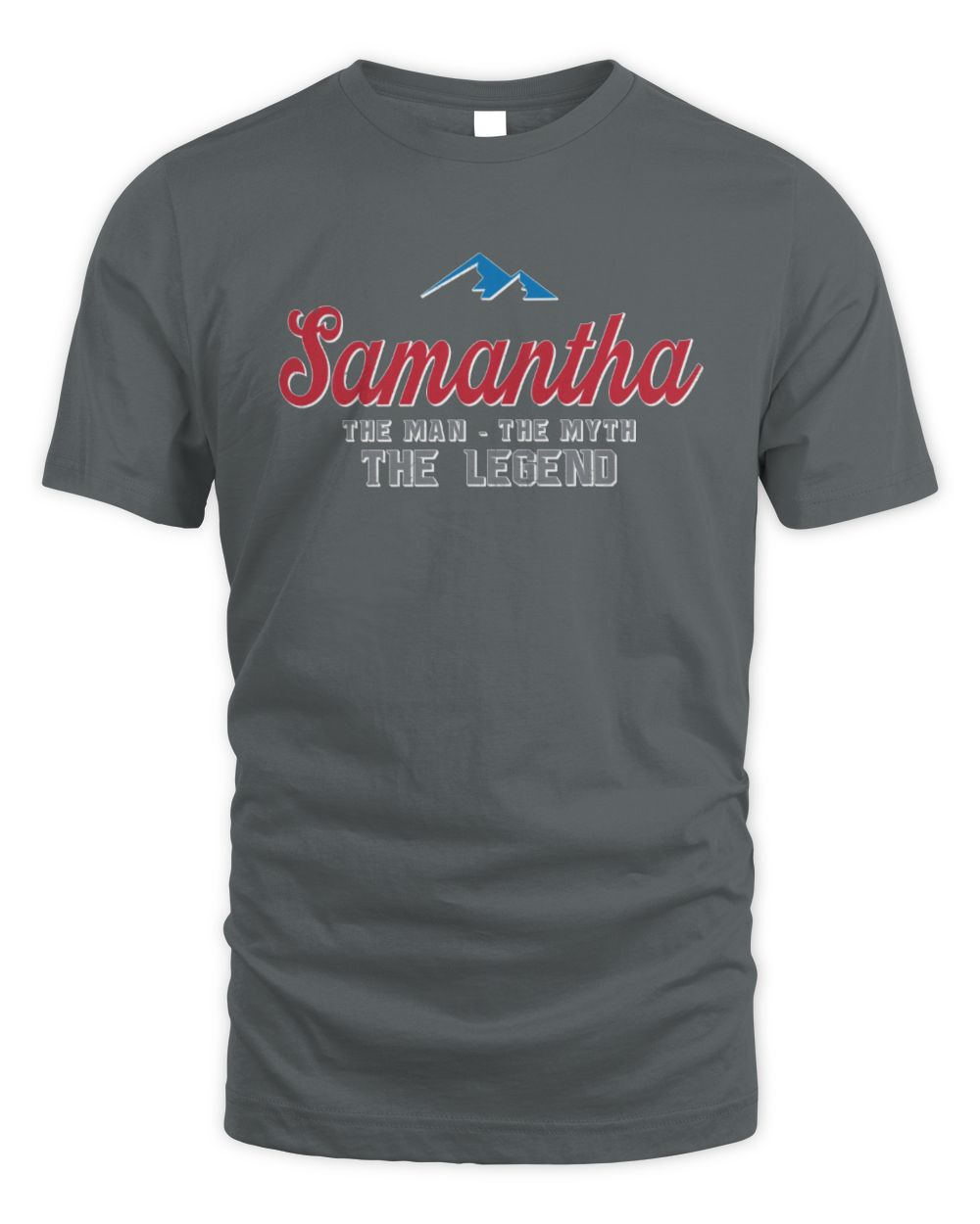 The Man The Myth The Legend Coors Light Beer T-Shirt SAMANTHA M1-S84 / Unisex Standard T-Shirt / charcoal