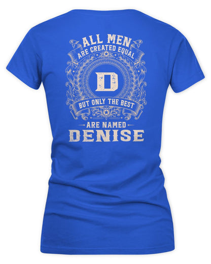 All Men Are Created Equal Cool Logo Shirt DENISE M1-60 / Women's V-Neck T-Shirt / royal