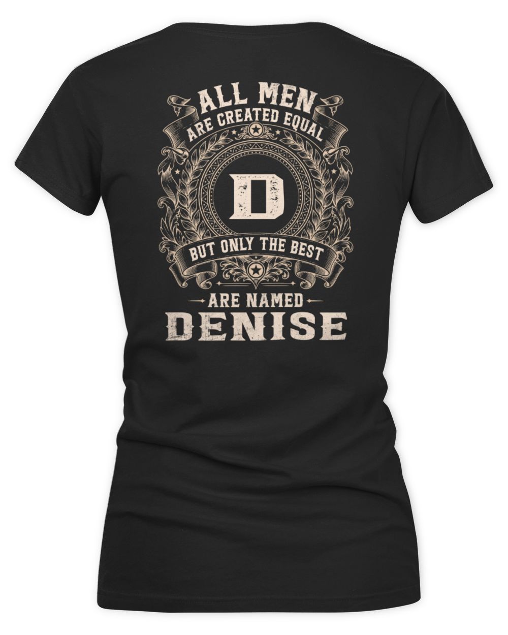 All Men Are Created Equal Cool Logo Shirt DENISE M1-60 / Women's V-Neck T-Shirt / black