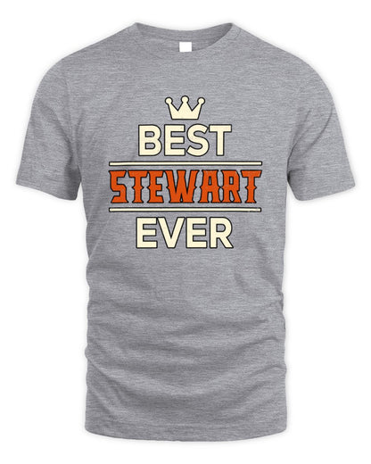 Best Your Name With Crown Shirt STEWART M1-59 / Unisex Standard T-Shirt / sport grey