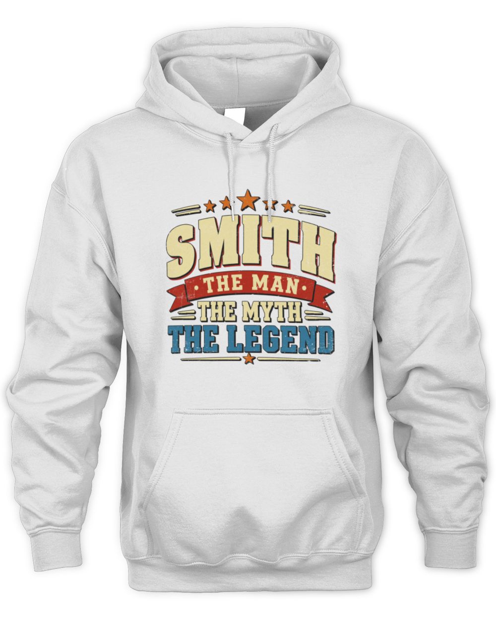 The Man The Myth The Legend Ribbon Vintage T-Shirt SMITH M1-56 / Unisex Hoodie / white