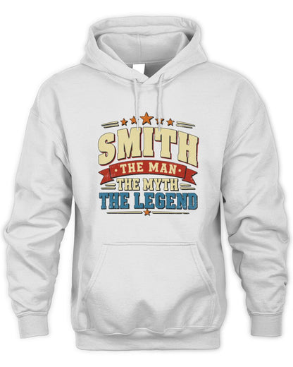 The Man The Myth The Legend Ribbon Vintage T-Shirt SMITH M1-56 / Unisex Hoodie / white