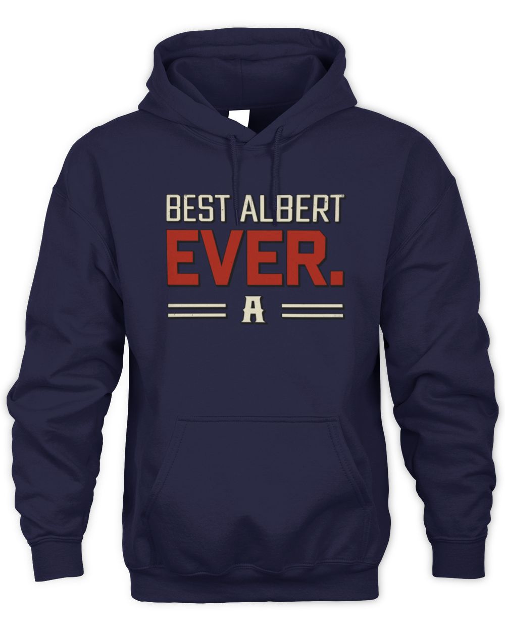 Best Your Name Ever Cool Shirt ALBERT M1-58 / Unisex Hoodie / navy
