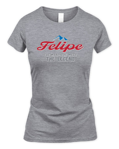 The Man The Myth The Legend Coors Light Beer T-Shirt FELIPE M1-S84 / Women's Standard T-Shirt / sport grey