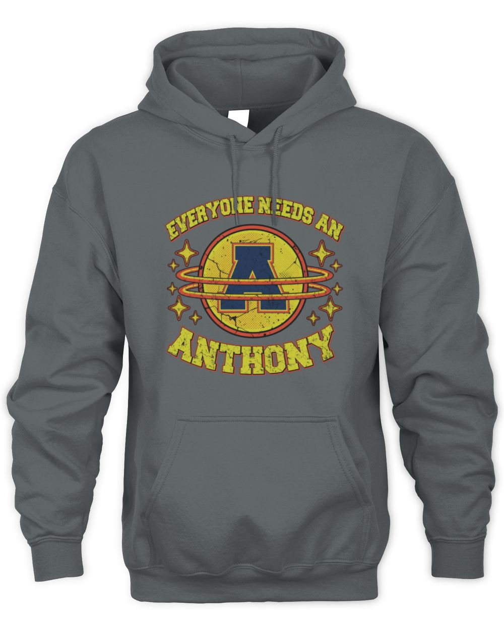 Everyone Needs a Your Name Shirt ANTHONY M1-76 / Unisex Hoodie / charcoal