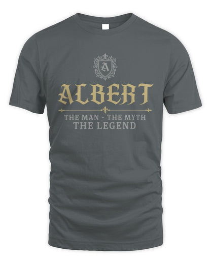 The Man The Myth The Legend Western Shirt ALBERT M1-78 / Unisex Standard T-Shirt / charcoal